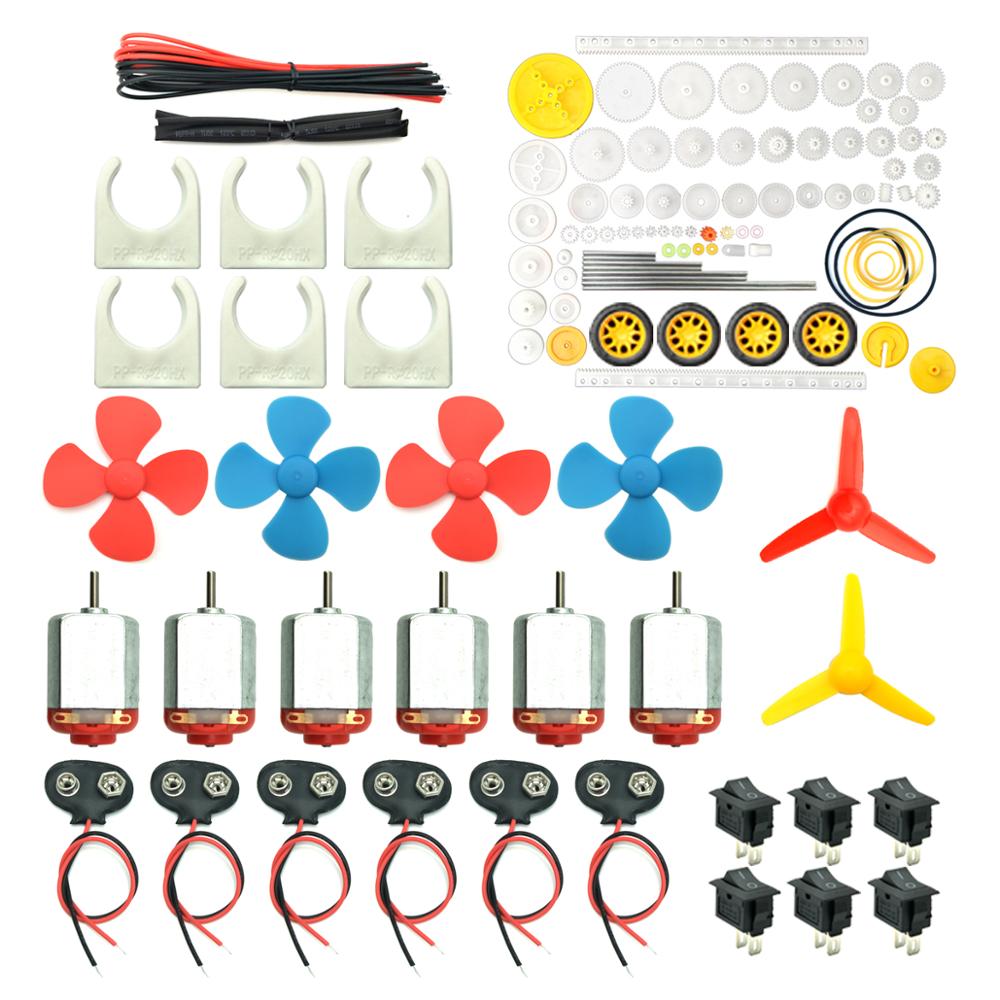 Science Hobby Kit - Juego de 6 motores, mini motor