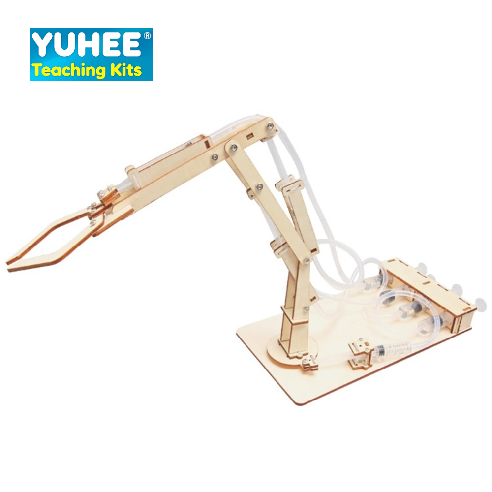 Science Project Physics - Kit de brazo mecánico hidráulico DIY,