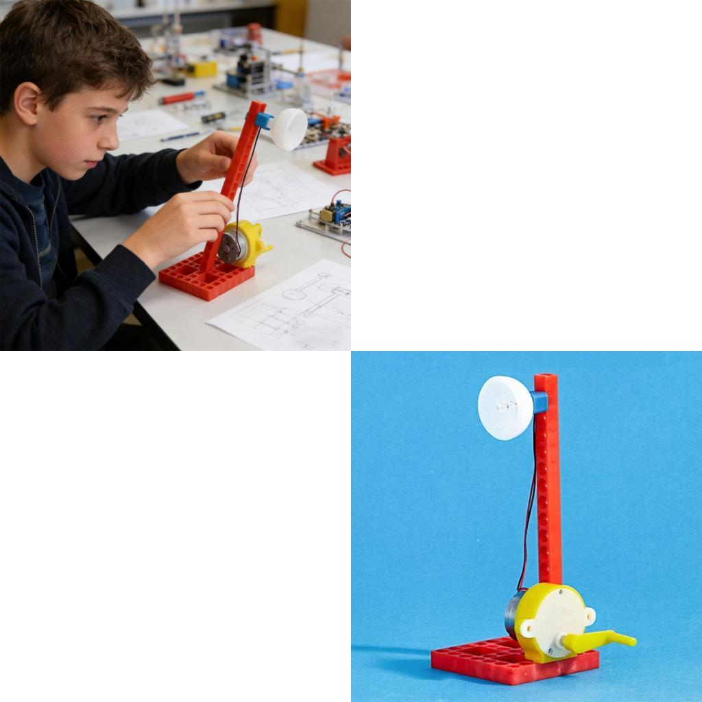 Science Project Physics - Generador mecánico manual educativo para experimentos,
