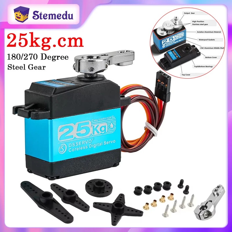 Robot Arm Motor - DS3225 Pro 25kg Servo digital sin