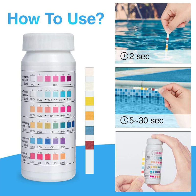 Tiras reactivas de PH y cloro  - Ph Strip Test reseña y precio