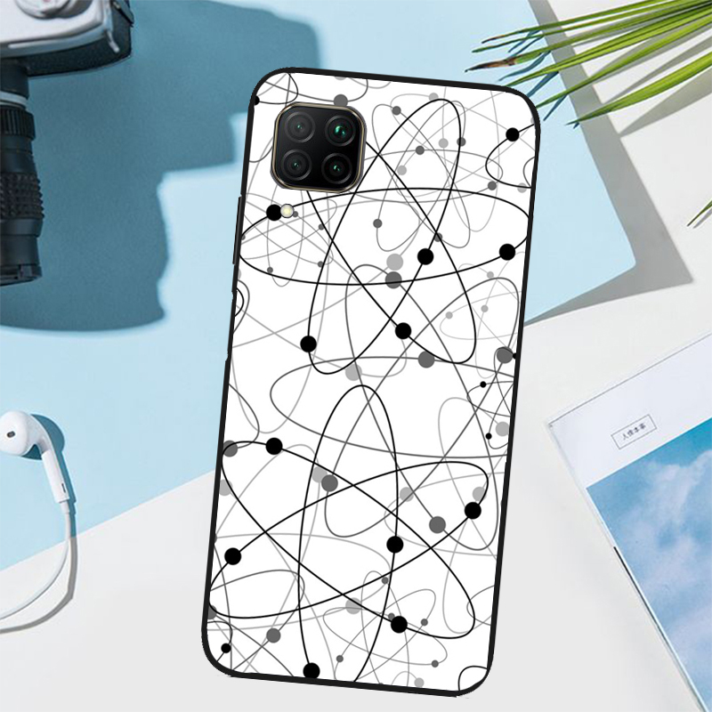 Funda con diseño de atomos y q - Science Nova reseña y precio