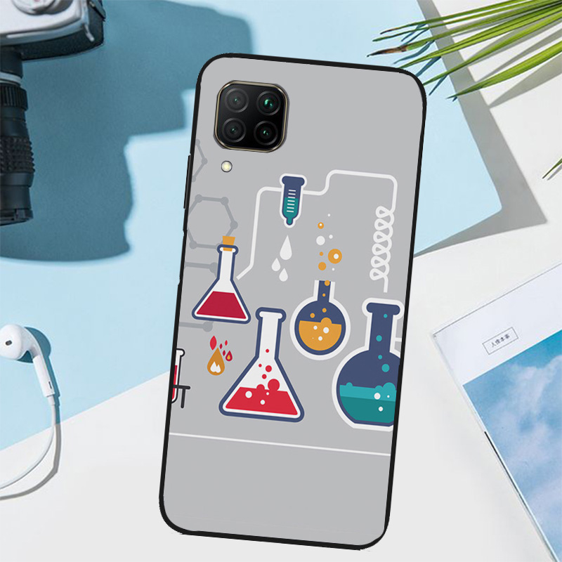 Funda con diseño de atomos y q - Science Nova reseña y precio