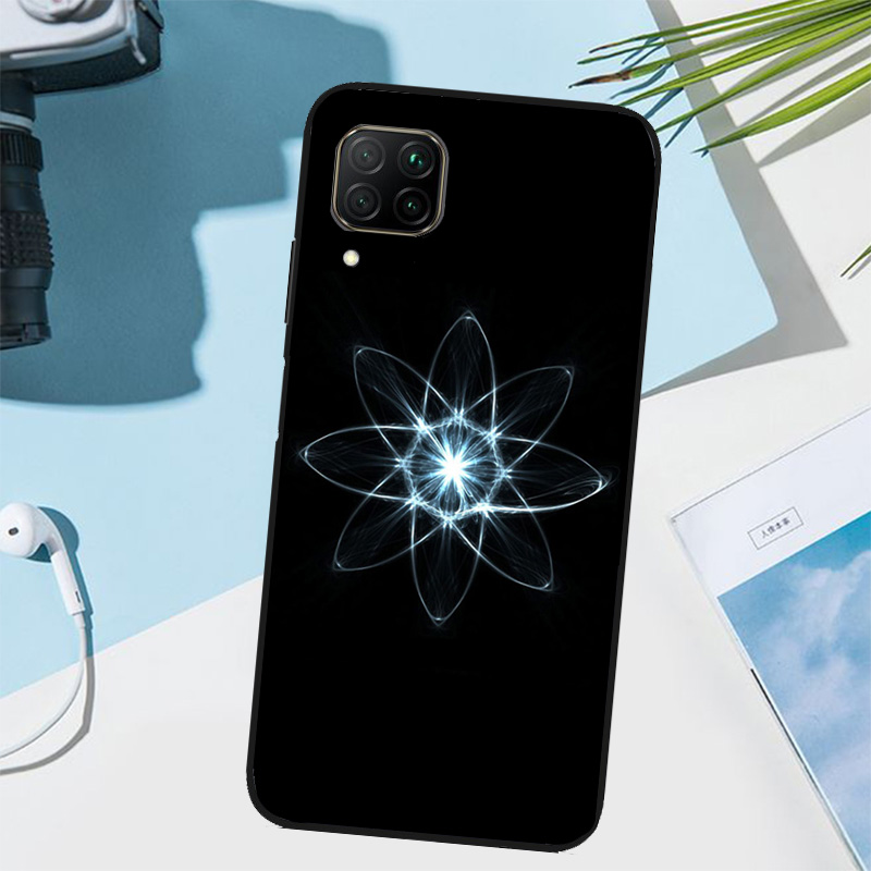 Funda con diseño de atomos y q - Science Nova reseña y precio