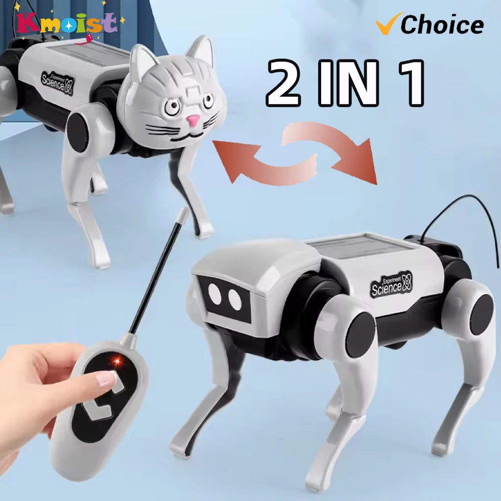 Perro Robot Solar Rc para niño - Science Project Robot reseña y precio