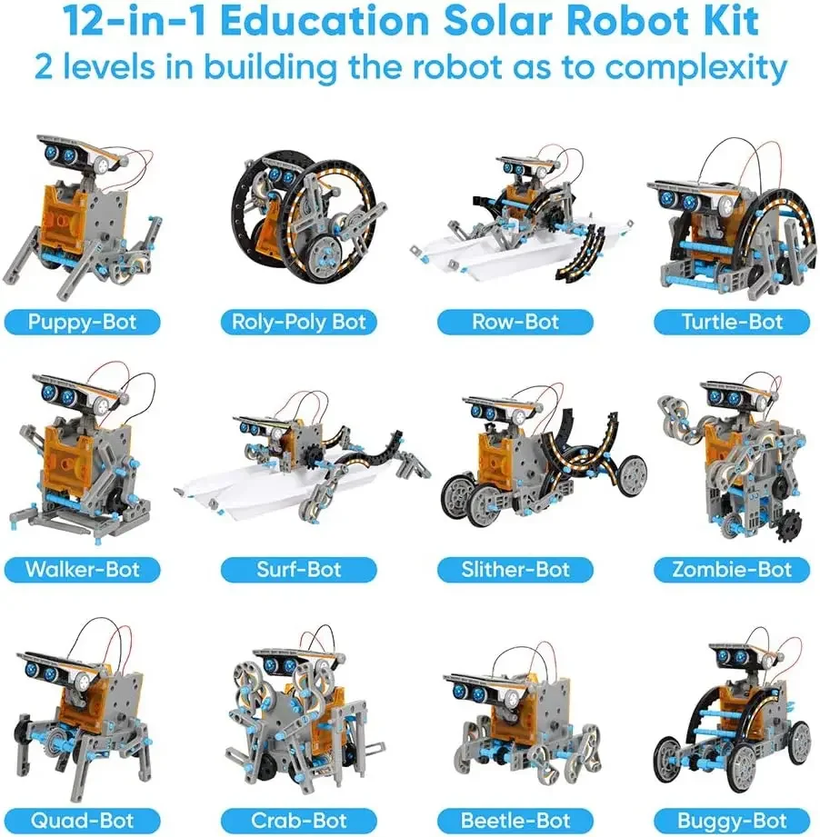 Robot Solar educativo 13 en 1, - Science Project Robot reseña y precio