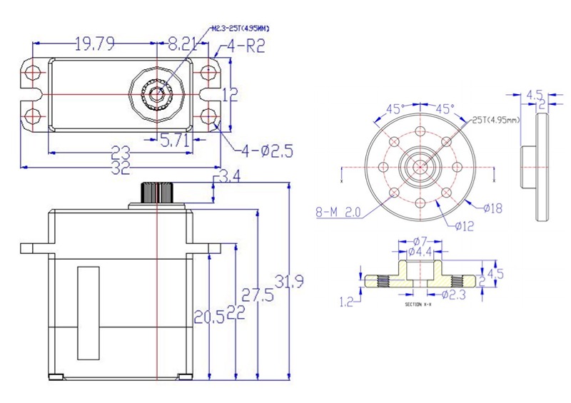 Feetech HLS3606M Control de Fu - Robot Arm Motor reseña y precio