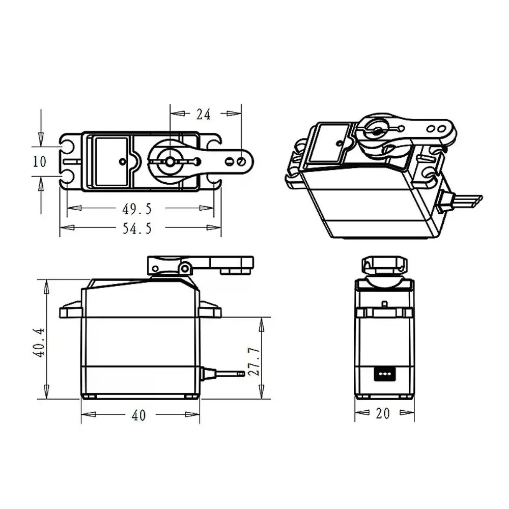 DS3225 Pro 25kg Servo digital  - Robot Arm Motor reseña y precio